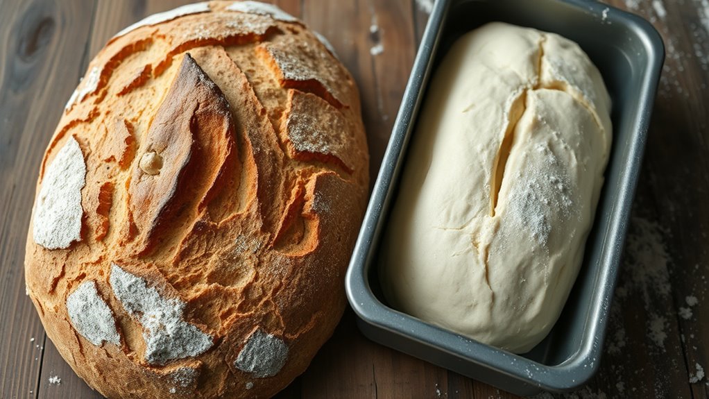 bake sourdough in loaf