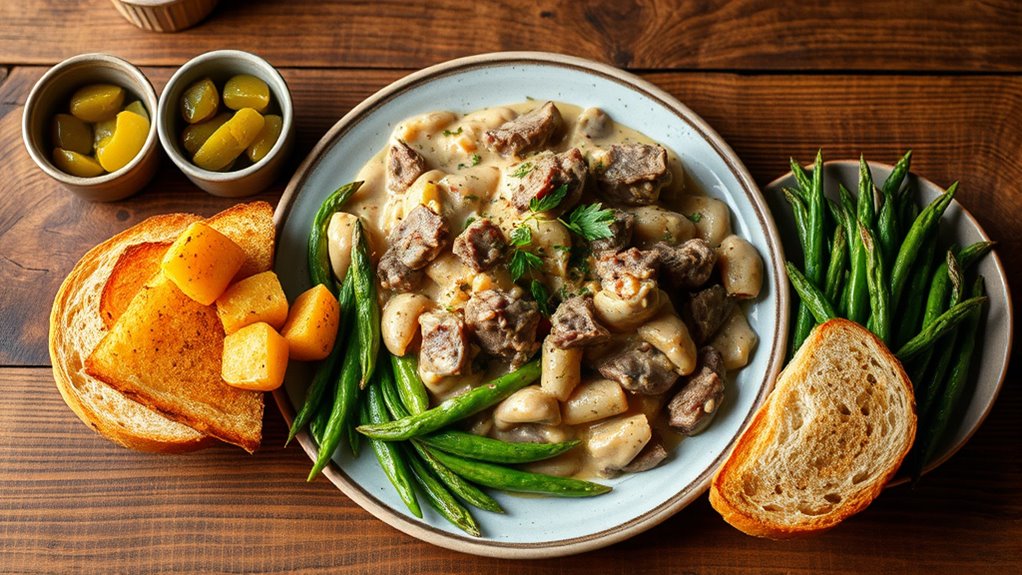 complementary colorful nutritious sides