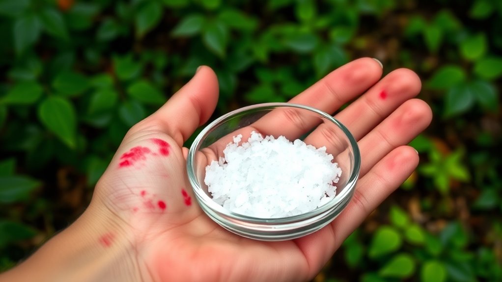 epsom salt soothes irritation