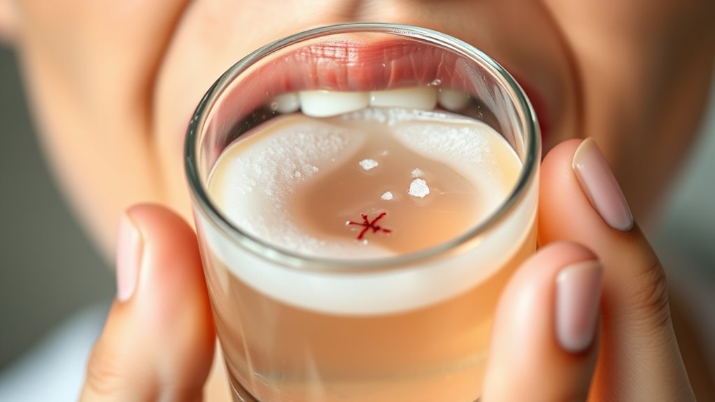 gentle salt water rinse