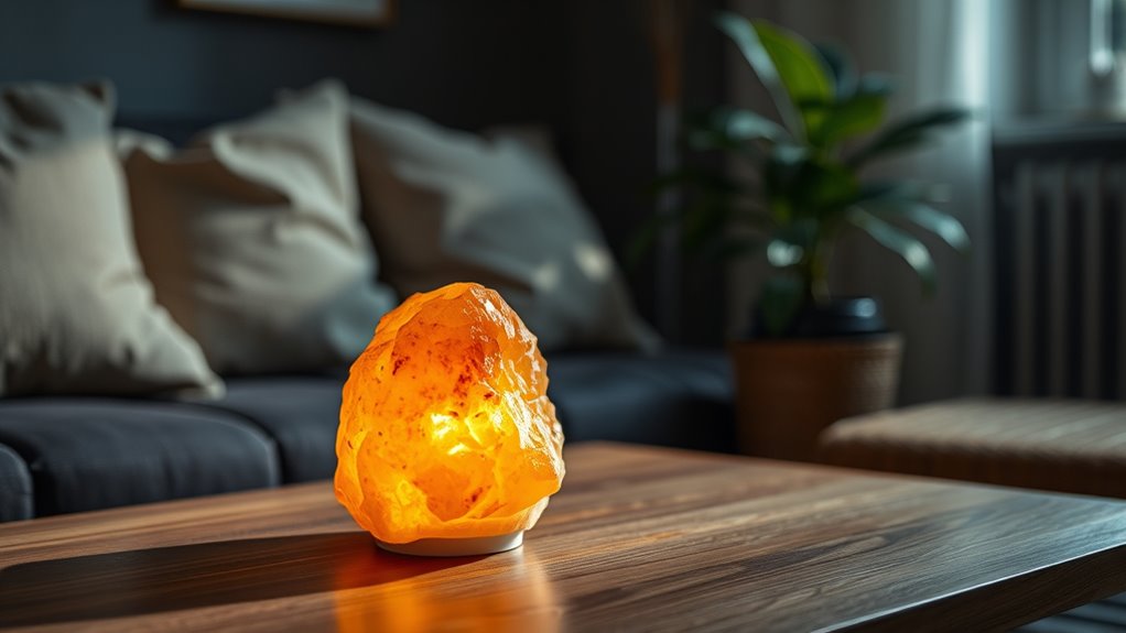 ideal location for salt lamp