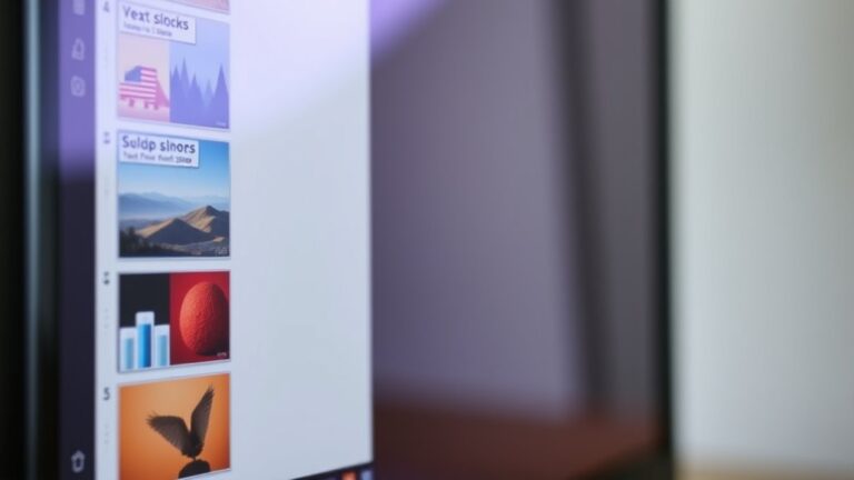 navigate slides with thumbnails