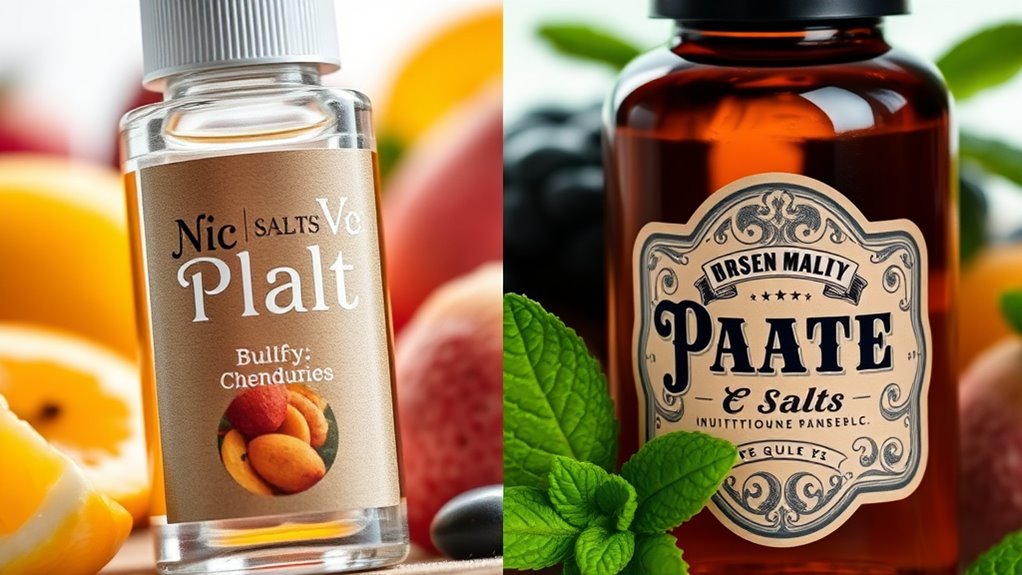 nic salts vs e juice