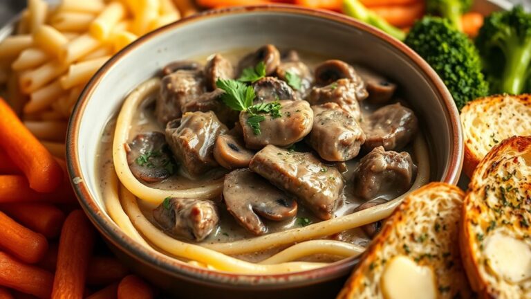 perfect sides for beef stroganoff