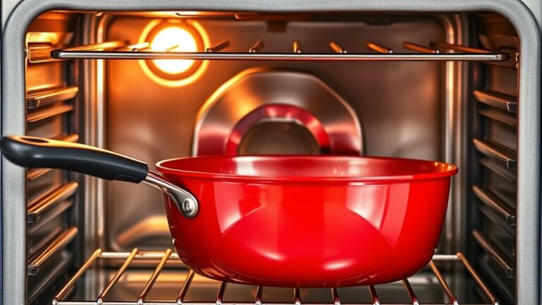 red copper pan oven safety