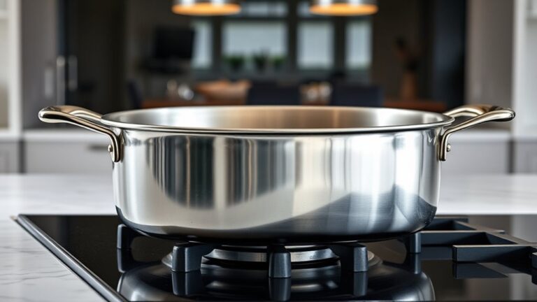 roasting pan on stove