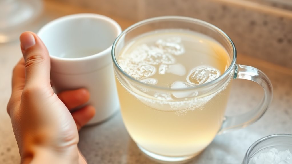 salt water soothes pain