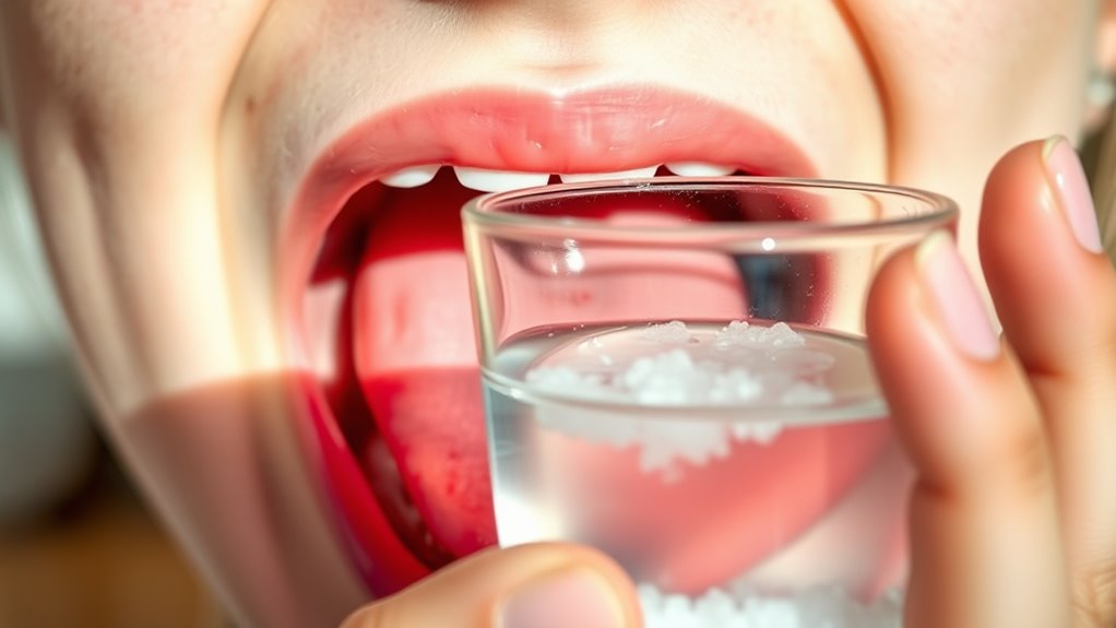 salt water soothes sores