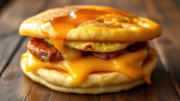 sausage egg cheese calories