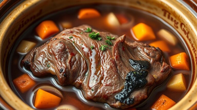 slow cooked beef tongue