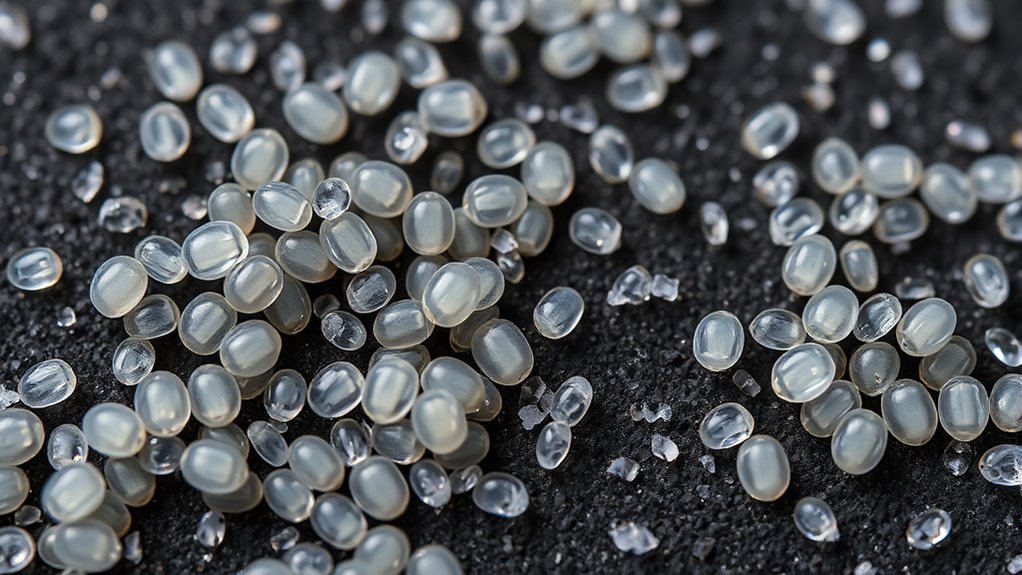 tiny white grain like specks