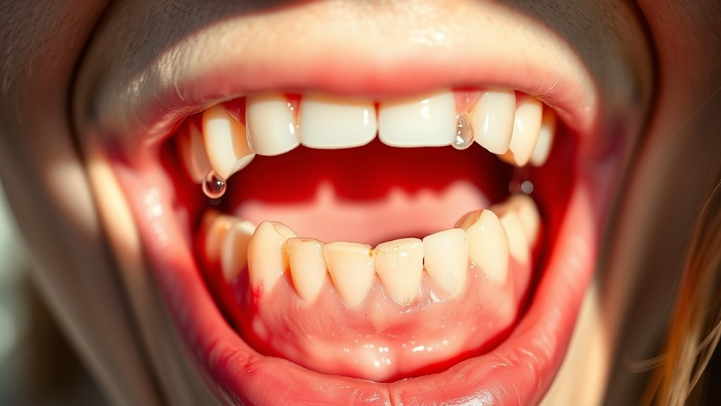 warm salt water rinse